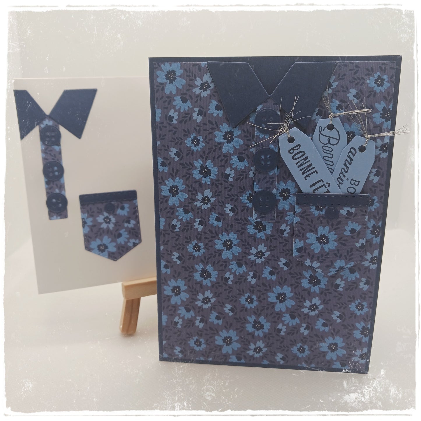 Carte double - Polo chic " Dressing au masculin "