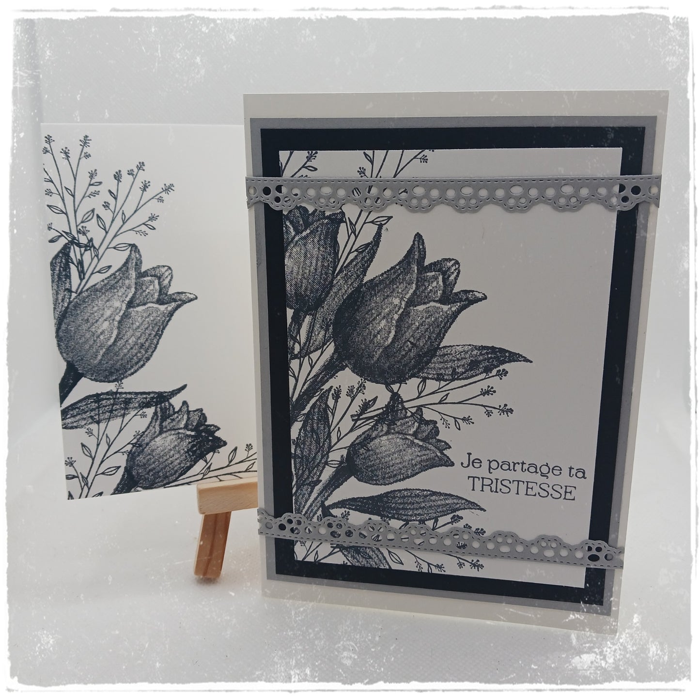 Carte de condoléances - " Tulipes intemporelles "