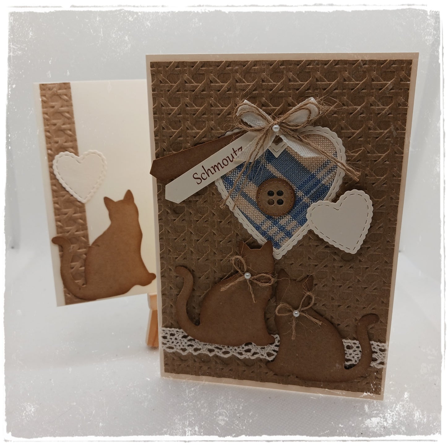 Carte double-" Un amour de chat - Schmoutz